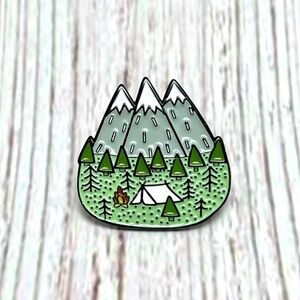 Outdoor Adventure Brooch/ Enamel Pin